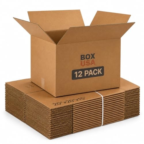 Box USA 20x20x15-inch Moving Boxes 12-Pack: $35.69 Box USA 20x20x15-inch Moving Boxes 12-Pack: $35.69