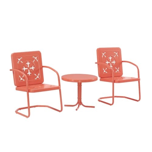 Crosley Furniture Azalea 3-Piece Vintage Outdoor Chair and Side Table Set: $220.75 Crosley Furniture Azalea 3-Piece Vintage Outdoor Chair and Side Table Set: $220.75