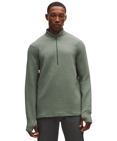 lululemon Men's Waffle-Knit Half Zip: $69