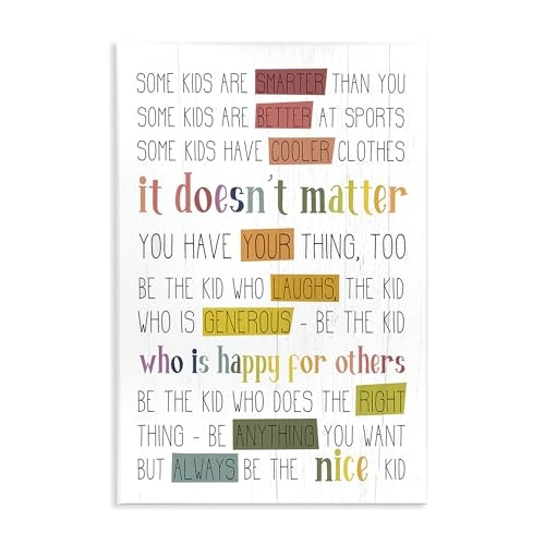 Stupell Industries Be the Nice Kid Wall Plaque Art: $19.81 Stupell Industries Be the Nice Kid Wall Plaque Art: $19.81
