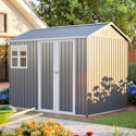 8 x 6-Foot Steel Storage Shed w/ Window & Lockable Doors for $219 + free shipping