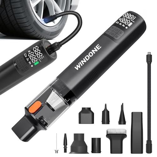 Windone 12,000Pa Vacuum and 150-PSI Tire Inflator: $27.96 Windone 12,000Pa Vacuum and 150-PSI Tire Inflator: $27.96