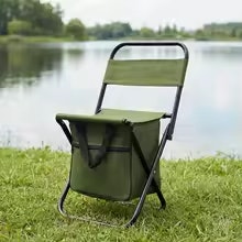 2-in-1 Foldable Camping Chair w/ Storage Bag: $16