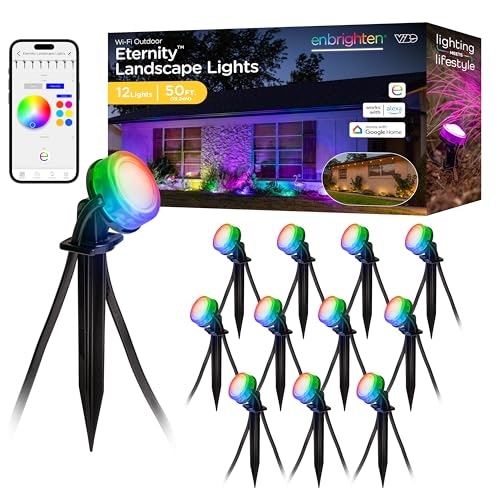 Enbrighten Eternity 50-Foot 12-Light Smart Landscape Lighting: $108.48