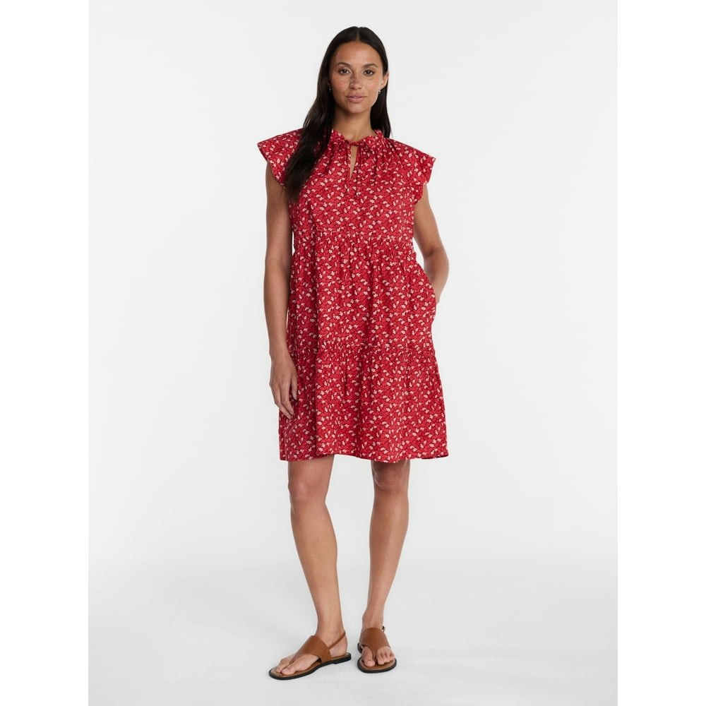 Time and Tru Women's Tiered Cotton Mini Dress: $11.49 Time and Tru Women's Tiered Cotton Mini Dress: $11.49
