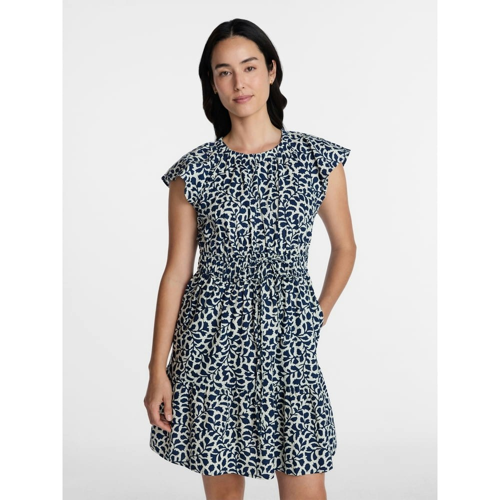 Time and Tru Women's Cinched Waist Mini Dress: $8.99 Time and Tru Women's Cinched Waist Mini Dress: $8.99
