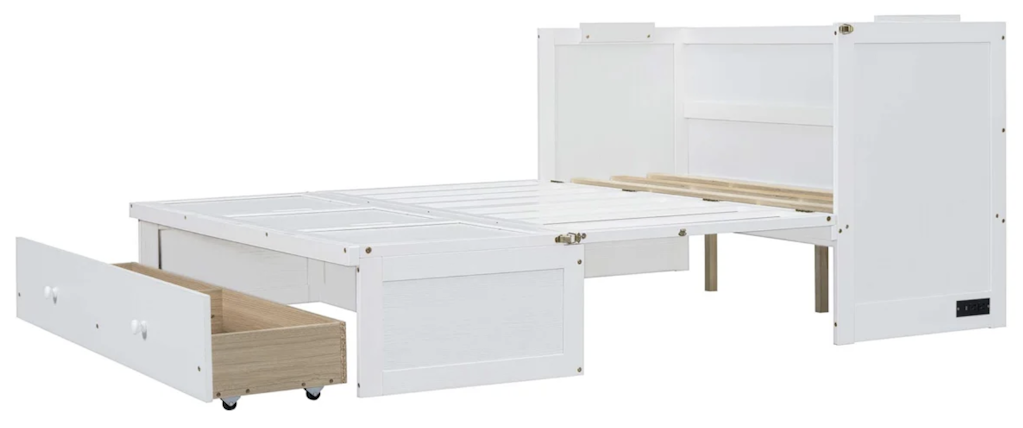 Gracie Oaks Queen Size Murphy Bed w/ USB: $280