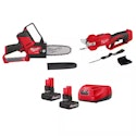 Milwaukee M12 FUEL 6" Cordless Pruning Hatchet Mini Chainsaw w/ Two 5.0Ah Batteries & Charger for $199 + free shipping