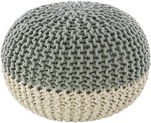 Livabliss McIntosh Cotton Knitted Round Pouf: $66.99 Livabliss McIntosh Cotton Knitted Round Pouf: $66.99