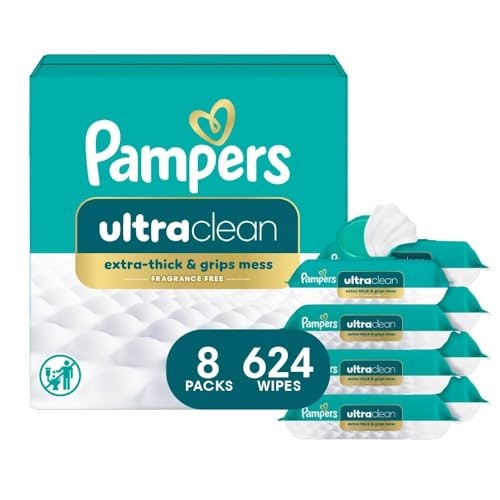 Pampers Ultraclean Baby Wipes 624-Count 8-Pack: $20.54