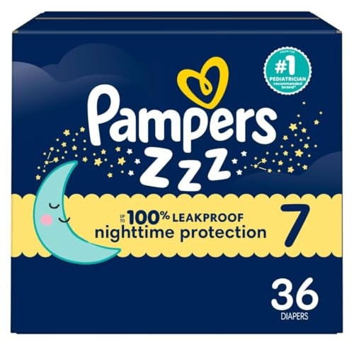 Pampers ZZZ Size 7 Overnight Diapers 36-Count: $25.12