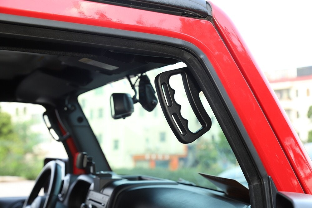 Front Aluminum Grab Handles for Jeep Wrangler: $36 Front Aluminum Grab Handles for Jeep Wrangler: $36