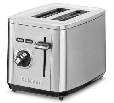 Certified Refurb Cuisinart 2-Slice Stainless Steel Toaster: $30
