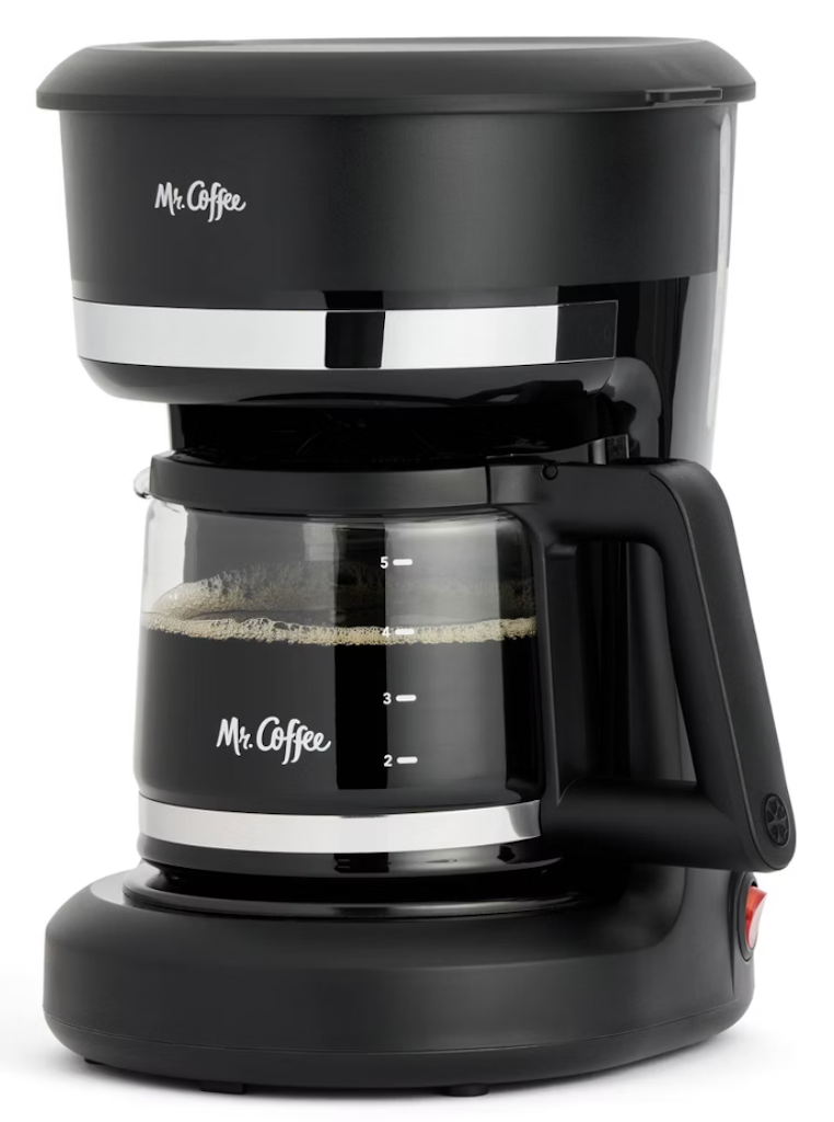 Mr. Coffee 5-Cup Switch Coffee Maker: $16 Mr. Coffee 5-Cup Switch Coffee Maker: $16