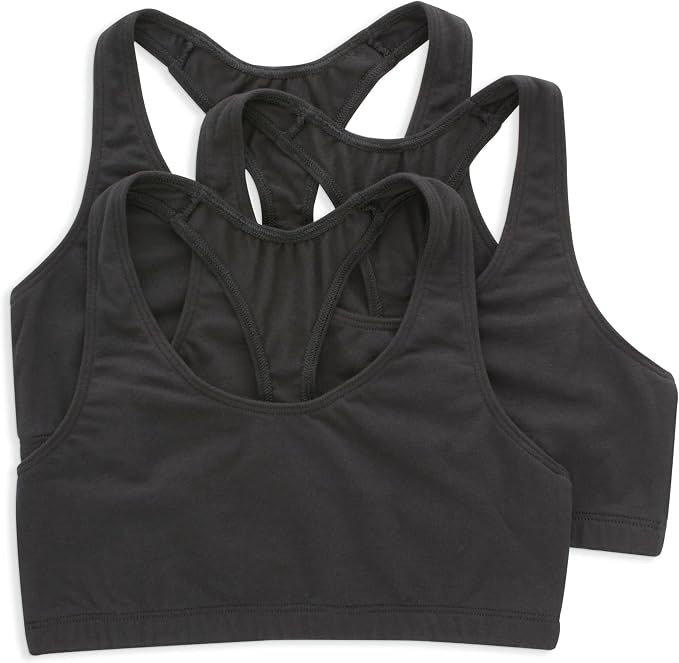 Hanes Women's Racerback Cotton Bralette 3-Pack: $7.49 Hanes Women's Racerback Cotton Bralette 3-Pack: $7.49