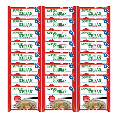 Sapporo Ichiban Original Ramen Noodles 24-Pack for $18 via Sub & Save + free shipping w/ Prime