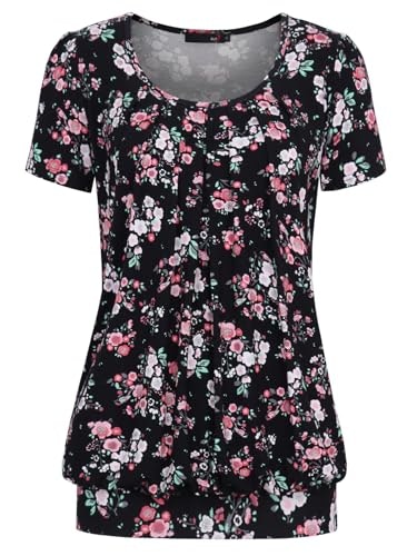 DJT Women's Short Sleeve Pleated Blouse: $19.99 DJT Women's Short Sleeve Pleated Blouse: $19.99
