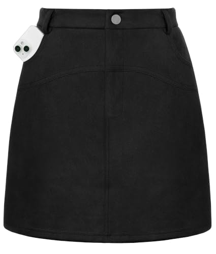 Women's High-Waisted Suede Mini Skirt with Pockets: $24.98 Women's High-Waisted Suede Mini Skirt with Pockets: $24.98