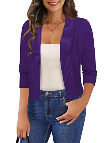 Gomamee Women's 3/4 Sleeve Cropped Cardigan: $21.03 Gomamee Women's 3/4 Sleeve Cropped Cardigan: $21.03
