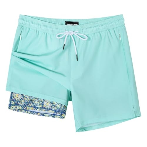 Surf Cuz Men's 5-Inch Swim Trunks with Compression Liner: $25.24 Surf Cuz Men's 5-Inch Swim Trunks with Compression Liner: $25.24