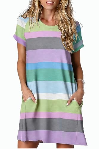Alaster Queen Women's Striped Plus Size T-Shirt Dress: $16.99 Alaster Queen Women's Striped Plus Size T-Shirt Dress: $16.99