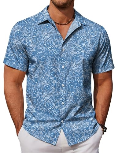 Coofandy Men's Floral Short-Sleeve Hawaiian Shirt: $14.98 Coofandy Men's Floral Short-Sleeve Hawaiian Shirt: $14.98