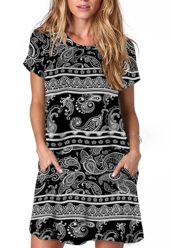 Alaster Queen Women's Plus Size Bohemian Short Sleeve Tunic Dress: $24.64 Alaster Queen Women's Plus Size Bohemian Short Sleeve Tunic Dress: $24.64