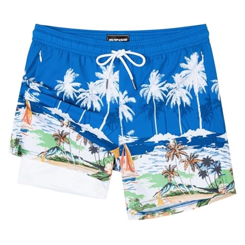 Surf Cuz Men's Compression Lined 5-Inch Swim Trunks: $28.04 Surf Cuz Men's Compression Lined 5-Inch Swim Trunks: $28.04