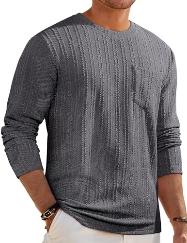JMIERR Men's Long Sleeve Henley Shirt: $17.98 JMIERR Men's Long Sleeve Henley Shirt: $17.98