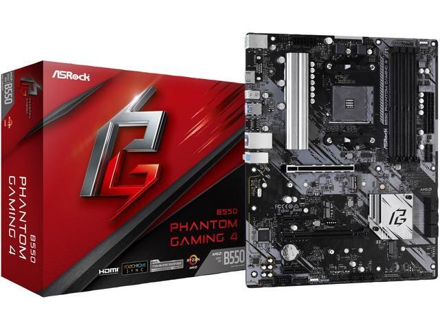 ASRock B550 Phantom Gaming 4 AM4 ATX Motherboard: $160.46 ASRock B550 Phantom Gaming 4 AM4 ATX Motherboard: $160.46