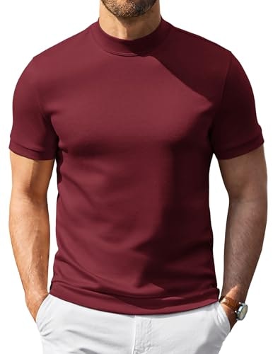 Coofandy Men's Short Sleeve Turtleneck Sweater: $14.99 Coofandy Men's Short Sleeve Turtleneck Sweater: $14.99