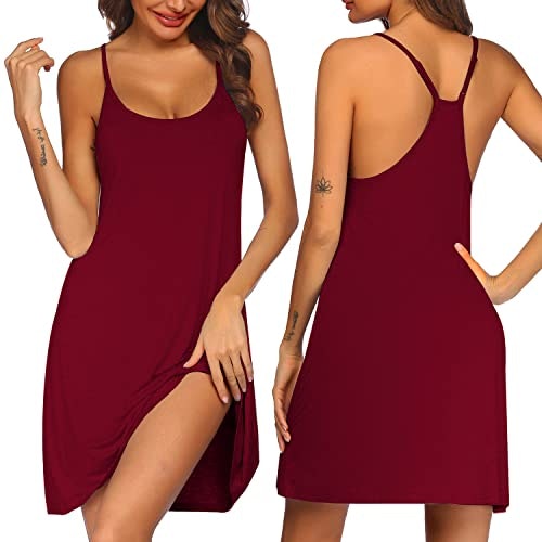 Ekouaer Women's Racerback Sleeveless Nightgown: $9.99 Ekouaer Women's Racerback Sleeveless Nightgown: $9.99