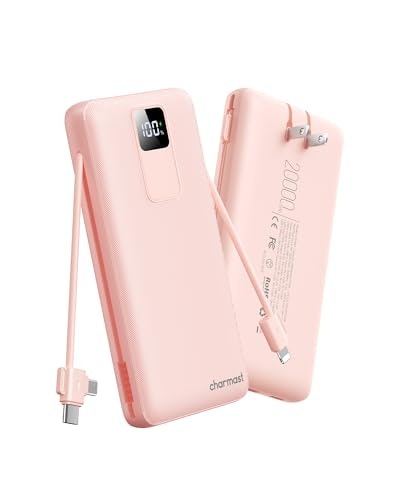 Charmast 20,000mAh Portable Charger with Built-in Cables and AC Wall Plug: $32.99 Charmast 20,000mAh Portable Charger with Built-in Cables and AC Wall Plug: $32.99