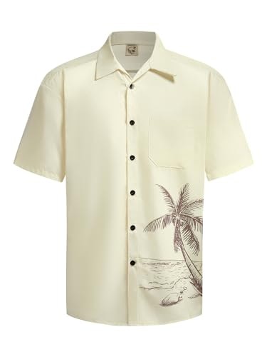Hardaddy Men's Coconut Print Hawaiian Shirt: $19.99 Hardaddy Men's Coconut Print Hawaiian Shirt: $19.99