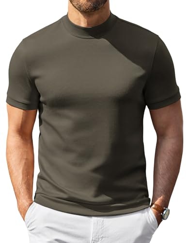 Coofandy Men's Short Sleeve Turtleneck Sweater: $14.49 Coofandy Men's Short Sleeve Turtleneck Sweater: $14.49