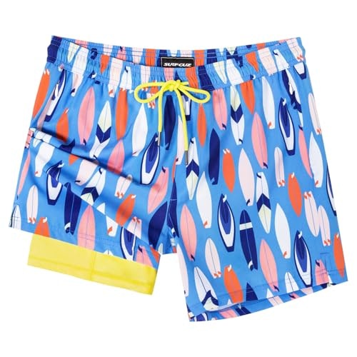 Surf Cuz Men's 5-Inch Swim Trunks with Compression Liner: $28.04 Surf Cuz Men's 5-Inch Swim Trunks with Compression Liner: $28.04