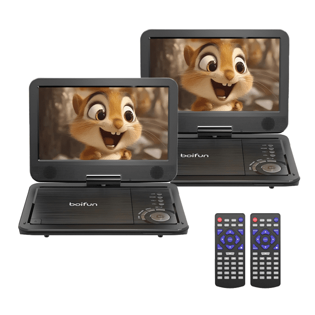 Boifun 12.5-Inch Portable DVD Player 2-Pack: $99.89 Boifun 12.5-Inch Portable DVD Player 2-Pack: $99.89