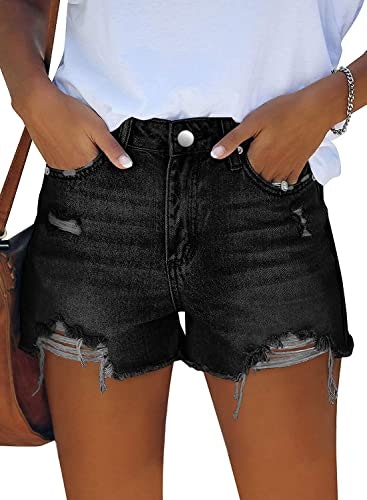 Angerella Women's Mid-Waist Distressed Denim Shorts: $25.58 Angerella Women's Mid-Waist Distressed Denim Shorts: $25.58