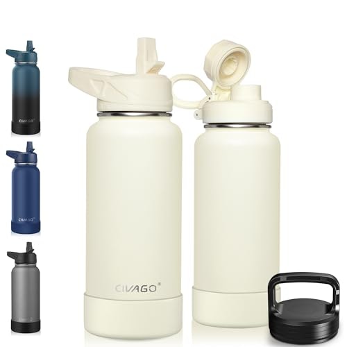 Civago 32-ounce Insulated Stainless Steel Water Bottle: $20.39 Civago 32-ounce Insulated Stainless Steel Water Bottle: $20.39