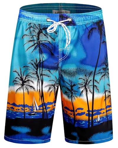 Aptro Men's 9-inch Swim Trunks: $15.14