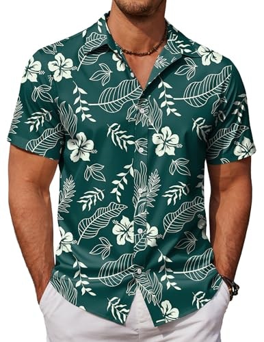 Coofandy Men's Short Sleeve Tropical Hawaiian Shirt: $14.99 Coofandy Men's Short Sleeve Tropical Hawaiian Shirt: $14.99