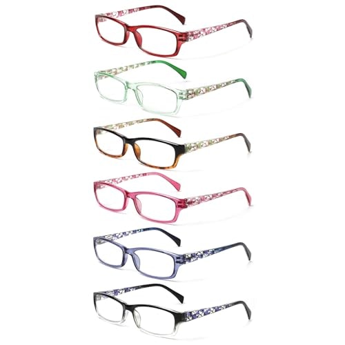 Kerecsen 7-Pack Women's Blue Light Blocking Reading Glasses 1.50x: $14.40