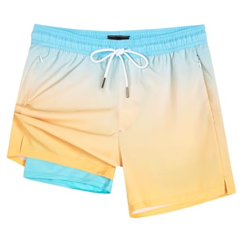 Surf Cuz Men's Compression Liner Swim Trunks: $27.71