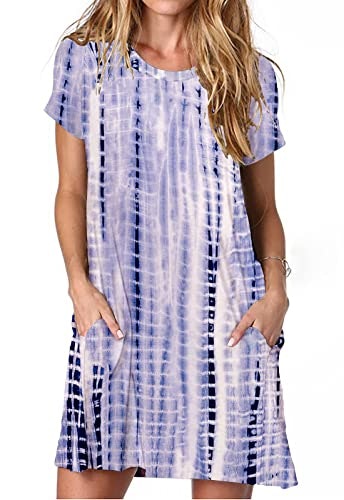Alaster Women's Short Sleeve Tie-Dye Tunic Sundress: $16.99 Alaster Women's Short Sleeve Tie-Dye Tunic Sundress: $16.99
