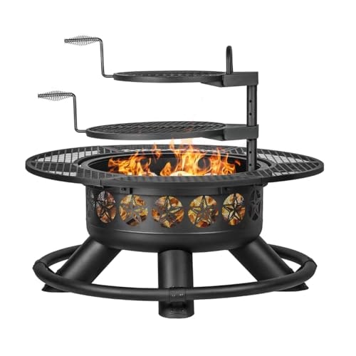 Verdeluxe 47-Inch Outdoor Fire Pit with 2 Grills: $220.98 Verdeluxe 47-Inch Outdoor Fire Pit with 2 Grills: $220.98