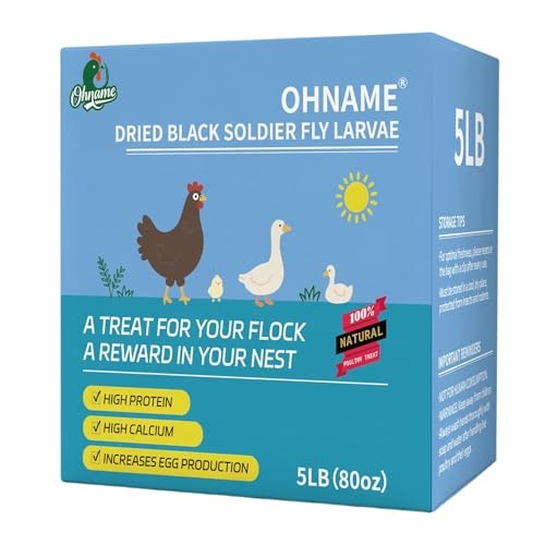 Ohname 5lb Dried Black Soldier Fly Larvae for Chickens: $18.99 Ohname 5lb Dried Black Soldier Fly Larvae for Chickens: $18.99