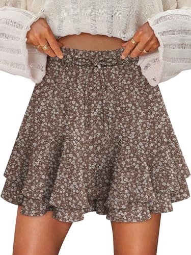 Onlypuff Women's Floral Western Skort: $24.98 Onlypuff Women's Floral Western Skort: $24.98
