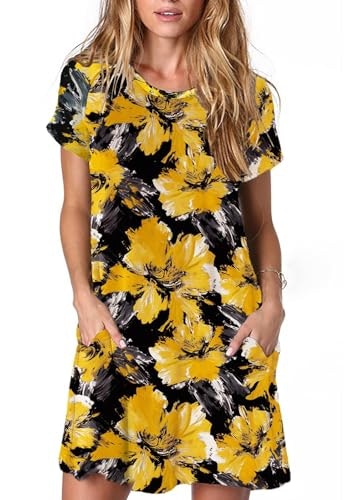Alaster Women's Floral Short Sleeve Tunic Dress: $16.99 Alaster Women's Floral Short Sleeve Tunic Dress: $16.99