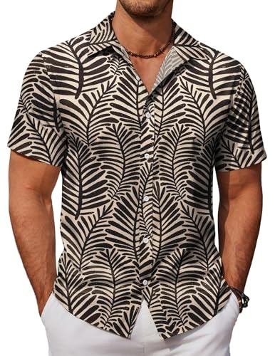 Coofandy Men's Floral Hawaiian Shirt: $16.99