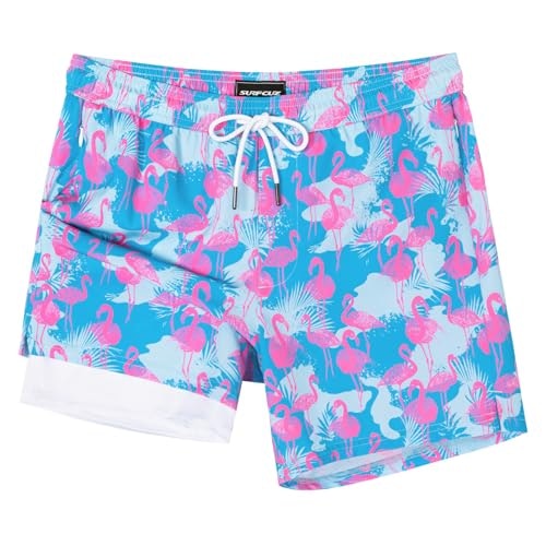 Surf Cuz Men's Compression Liner Swim Trunks: $25.49